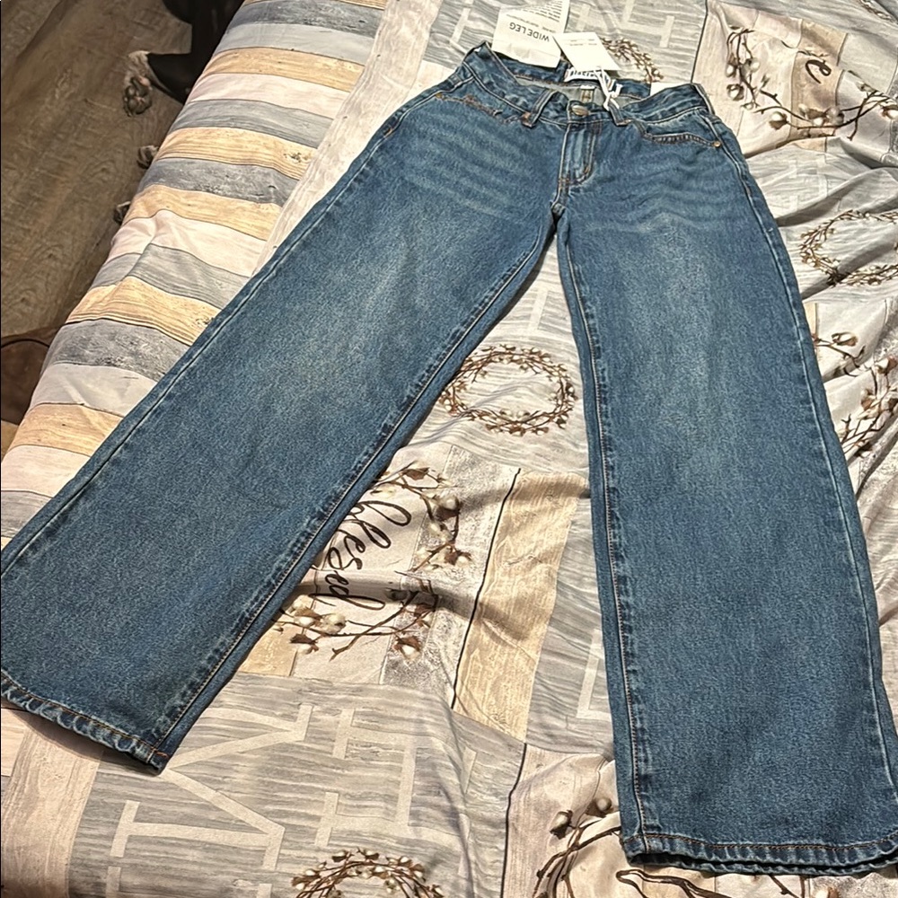 Disclosure Blue Wide-Leg Jeans